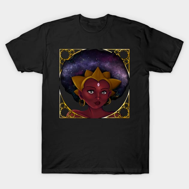 Galaxy Queen T-Shirt by Relentlessartist